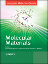 Molecular Materials (eBook): Inorganic Materials Series, Book 14